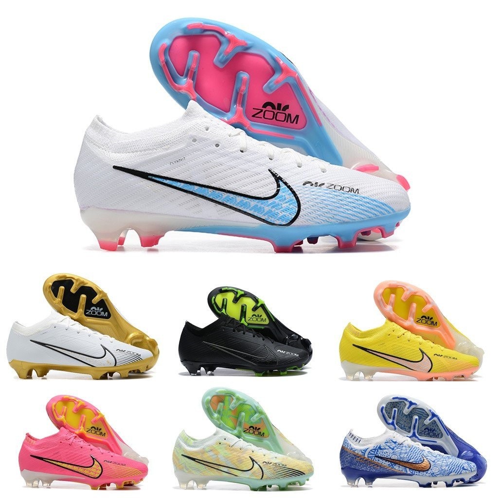 Christian Society 足球鞋 Ronaldo Telonis 男式室內靴 FG 新款粉色藍色白色低幫