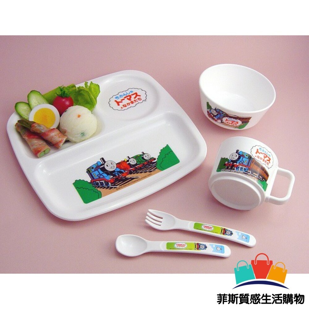 【日本熱賣】日本製兒童餐具組 餐盤 湯匙 耐熱 可微波 分隔餐盤 湯瑪士小火車 Hello Kitty餐盤 湯匙 耐熱