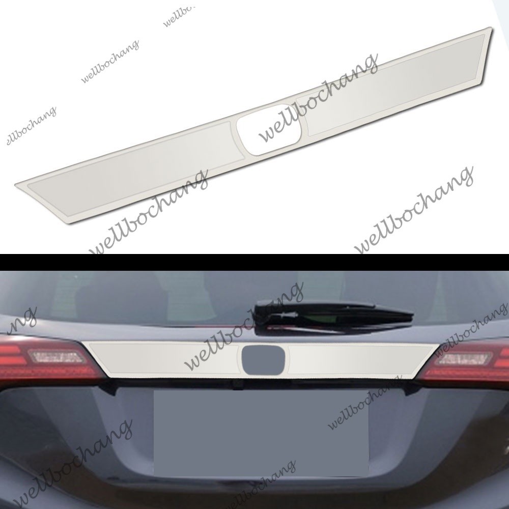 HONDA 適用於本田 VEZEL HR-V HRV 2014 - 2020 成型配件的不銹鋼汽車後備箱蓋裝飾裝飾蓋貼紙