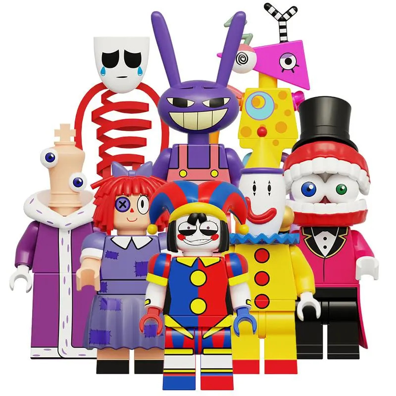 馬戲團積木 神奇數字馬戲團公仔 帕姆尼 金戈 凱恩 雅加塔 賈克斯 安歌 卡夫莫 祖波 組裝模型 益智玩具 禮物