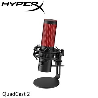 HyperX QuadCast 2 USB 電競麥克風 黑 872V1AA原價 4720 (省 1230)