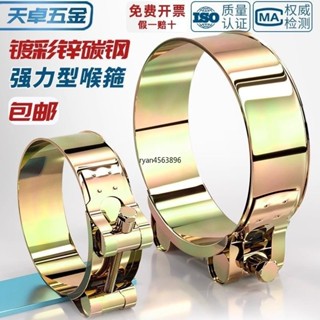 【臺灣出貨】購滿199出貨 強力型喉箍鍍鋅加厚歐式管箍重型管夾抱箍卡箍緊箍不鏽鋼水管油管 熱銷