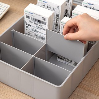 ⚡臺灣出貨⚡購滿199出貨【店鋪熱銷】快遞單收納盒單據面單分格盒面單分隔盒物流送貨單票據分類置物架-