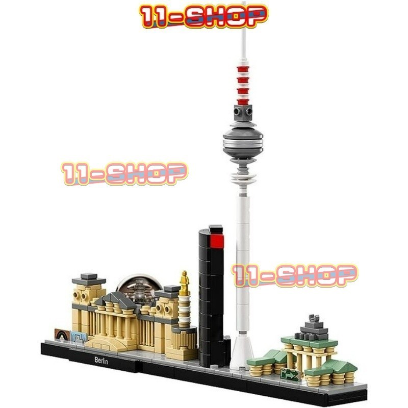 兼容樂高moc建築系列柏林積木天際線(280+/pcs)創意diy模型擺件兒童益智玩具禮物