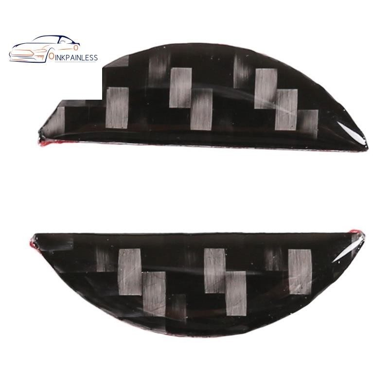 適用於 Nissan X-Trail 2014-2018 汽車造型的碳纖維 ABS 方向盤標誌面板蓋裝飾件