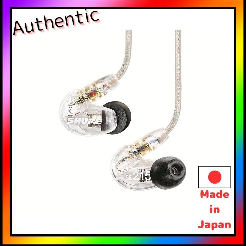 SHURE 耳机 SE215/耳道式，透明 SE215-CL-J [国内授权产品]。