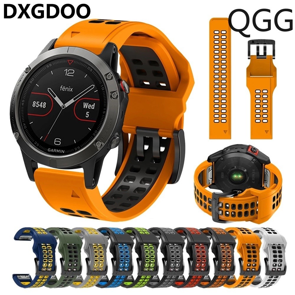 Dxgdoo 矽膠快速釋放錶帶錶帶適用於 Garmin Tactix 7 Garmin Fenix 7X 7 6 6X