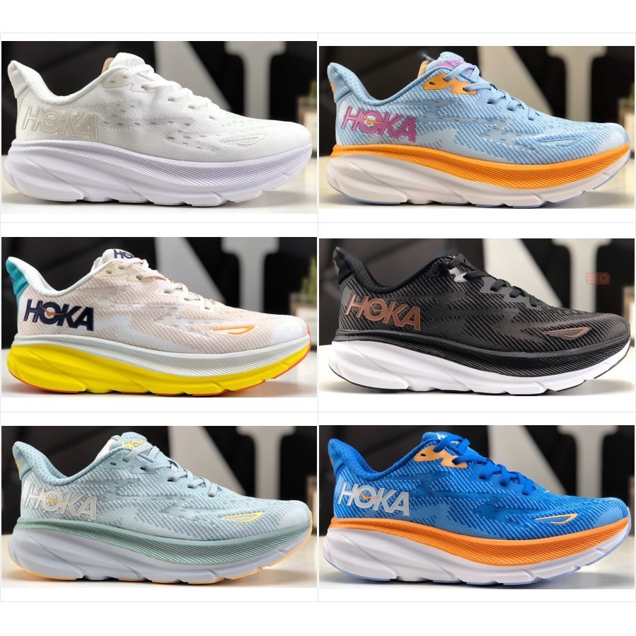 Hoka ONE ONE Clifton 9 寬低幫跑鞋,適合男女休閒鞋