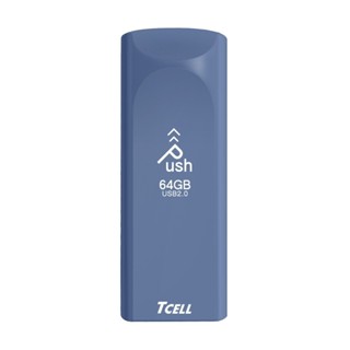 【TCELL 冠元】USB2.0 64GB Push推推隨身碟 [普魯士藍]