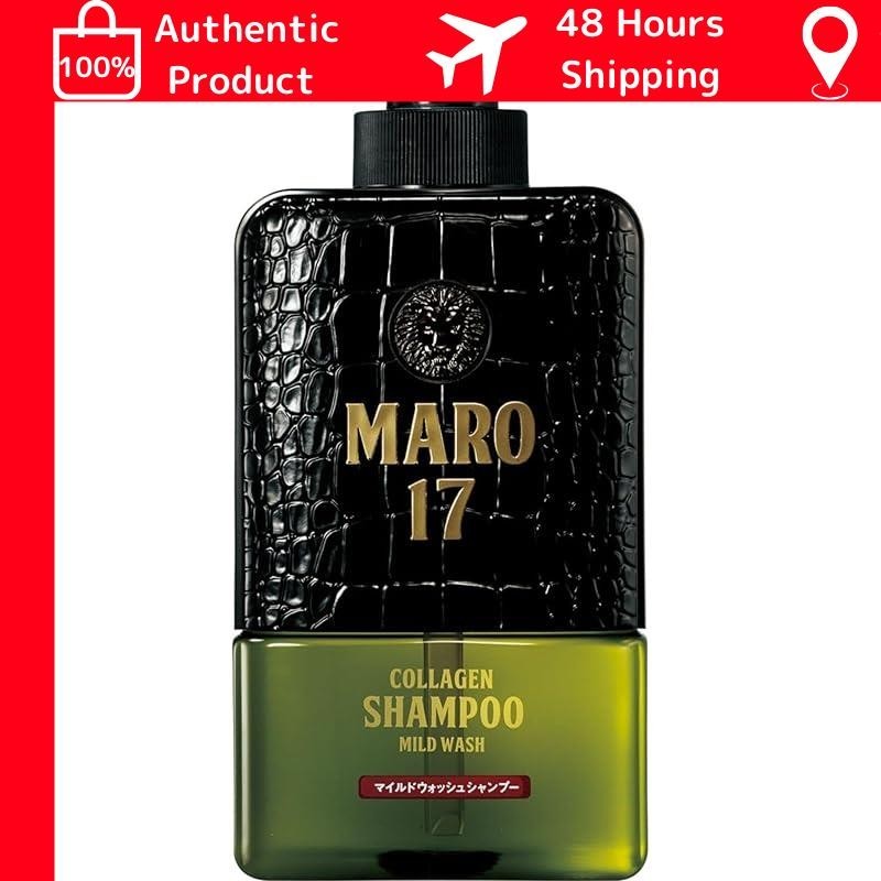 马洛（MARO）17 英里温和洗发水 男士敏感肌肤专用 无硅氨基酸 350毫升 主体