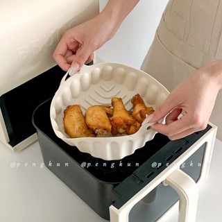 【TOVIR】空氣炸鍋矽膠烤盤創意家用烘焙耐高溫一件式式易清洗烤箱托盤廚房工具