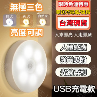 現貨感應燈 小夜燈 12顆燈泡 LED燈 床頭燈 節能燈 人體感應 智慧 角落照明 USB充電 LED感應燈 燈條