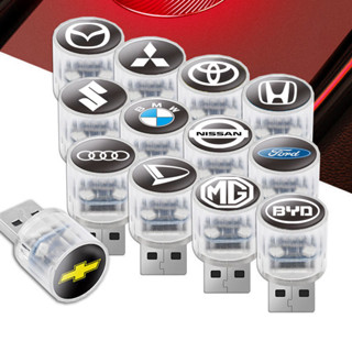 車載迷你 USB LED 氛圍燈、派對裝飾燈、氣氛、造型、汽車、便攜式、即插即用、汽車內飾