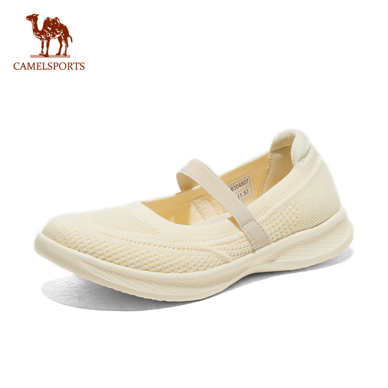 CAMEL SPORTS駱駝 新款透氣媽媽鞋 女舒適中年奶奶軟底步行運動鞋