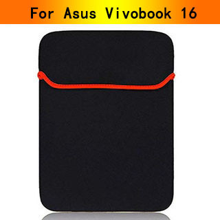 適用於華碩 Vivobook 16 保護套包 PC 筆記本電腦保護套黑色紅色保護套