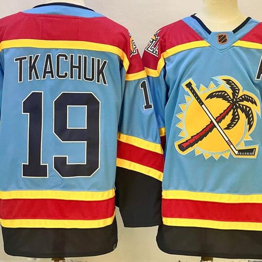 NH-L球衣 美式冰球服佛羅里達美洲豹隊19號球衣 Matthew Tkachuk Jersey