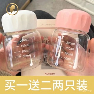 ✨桃園發貨✨新物迷你小水盃玻璃小奶盃女咖啡盃便攜外帶高顔值胖胖盃可愛盃子