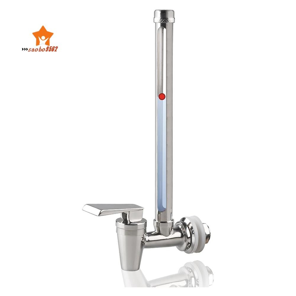Sight Glass Spigot 7 英寸鋼插口,帶清晰視圖水位,用於和水滴水過濾系統