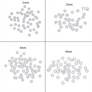 Yyq 透明矽橡膠塞防滑定位環,用於間隔珠手鍊