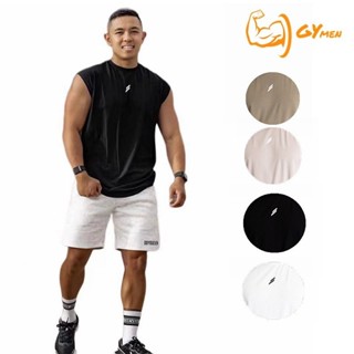 『GYMen』 運動背心 健身上衣 内搭 男生 休閒 跑步 訓練 寬鬆大碼 棉質 圓領汗衫