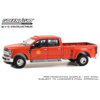 🔥🔥綠光 1:64 2019Ford福特F-350雙驅動卡車Shell Oil殼牌石油46130E