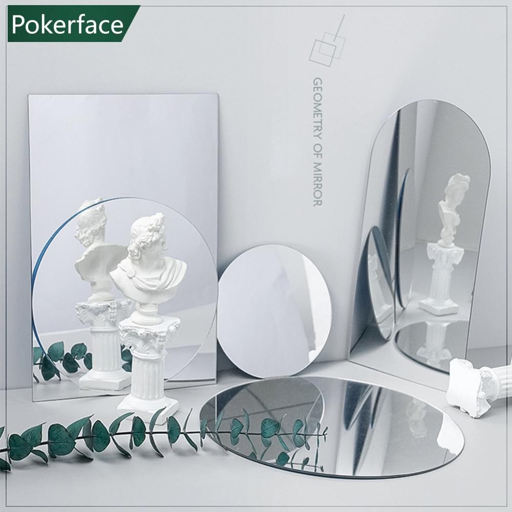 Pokerface Ins拍照道具亞克力鏡面反光板反光板攝影道具拍攝背景擺件擺姿勢道具D6Q6