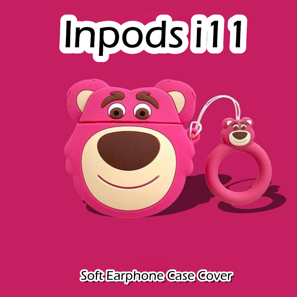 【高品質】適用於 Inpods i11 Inpods i12 Case Trendy ideas 卡通系列軟矽膠耳機套外