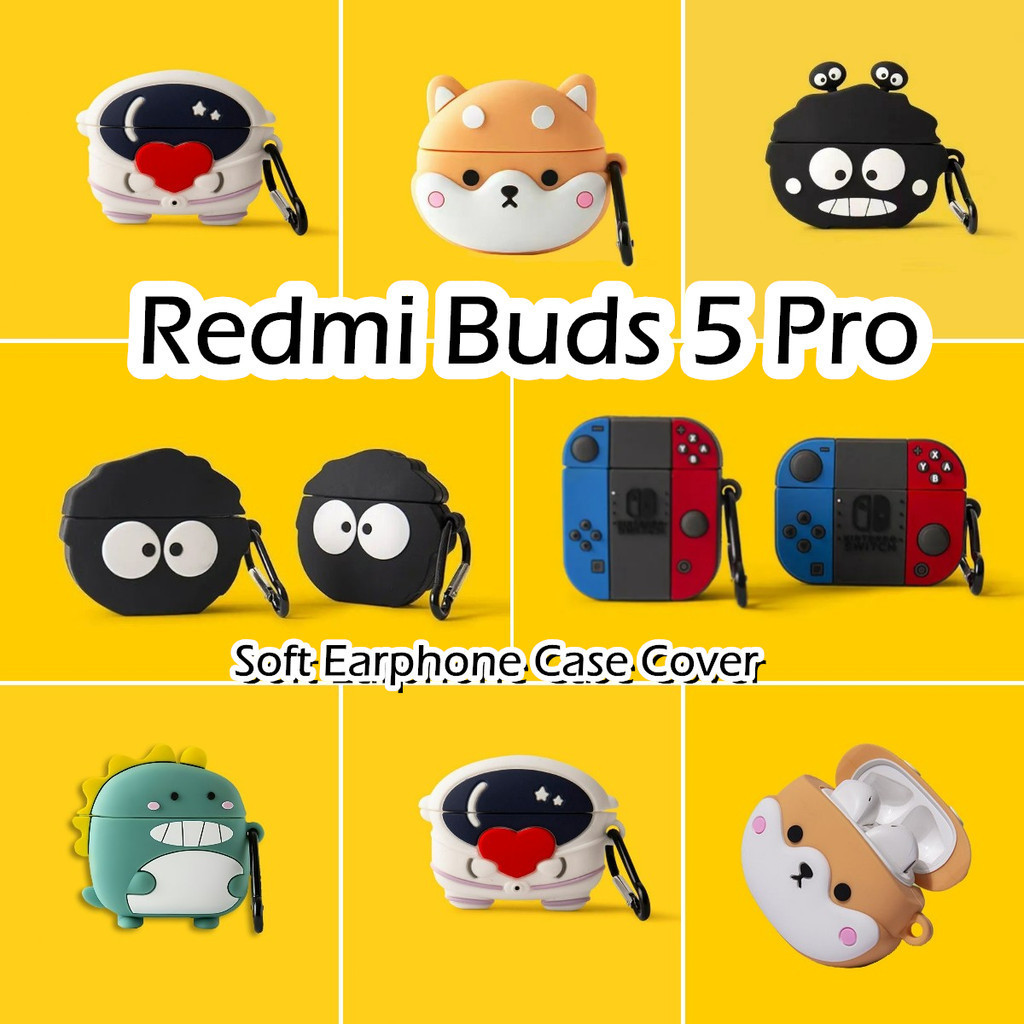 【有貨】適用於 Redmi Buds 5 Pro 保護套時尚酷炫卡通遊樂遊戲軟矽膠耳機套保護套 NO.1