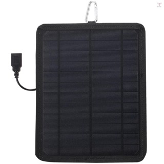 Uurig)5.3w 6V 太陽能電池板單晶矽太陽能電池帶 USB Poat DIY 防水露營便攜式電源太陽能電池板兼容