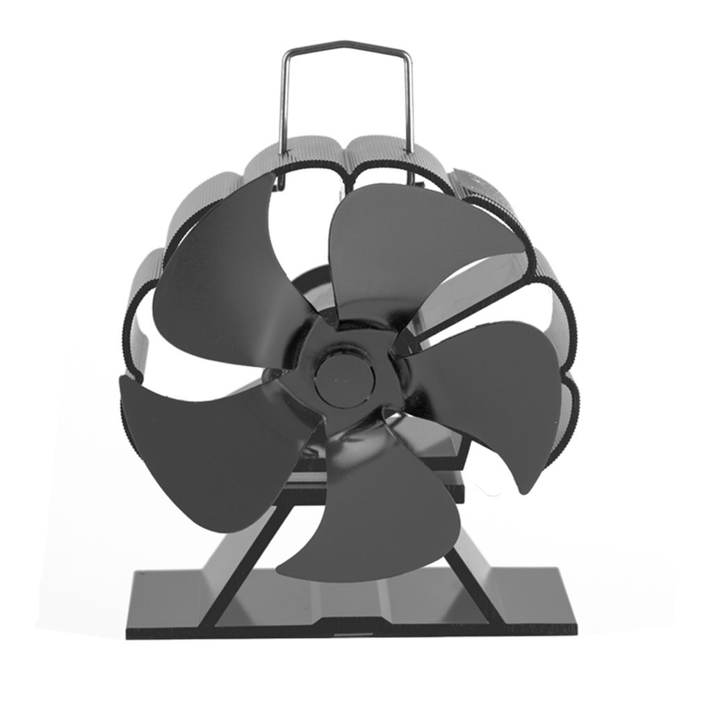 【山海】壁爐風扇 SF113T 迷你熱動力壁爐風扇 5 葉氧化鋁風扇