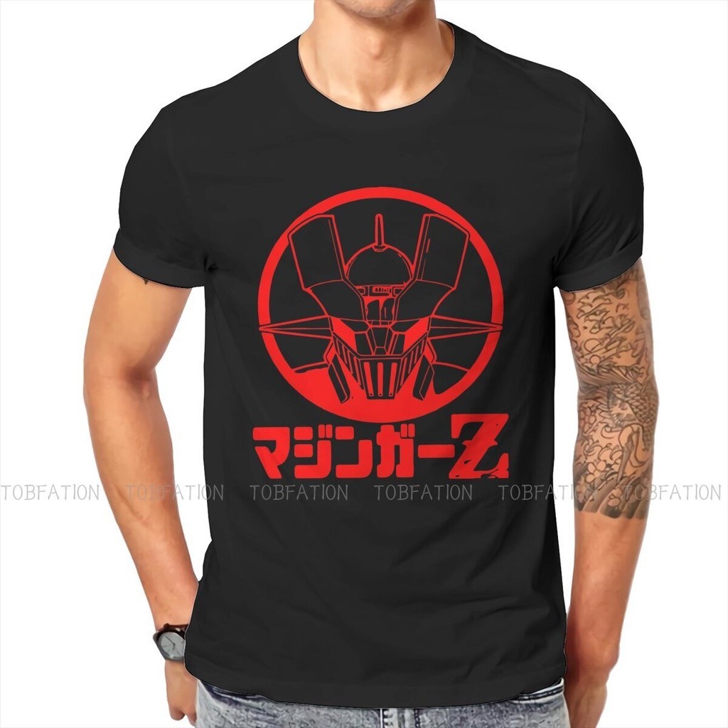 熱銷新款紅色男士 T 恤 Ufo Robot Grendizer Mazinger Z 圓領上衣 100% 棉 T 恤搞