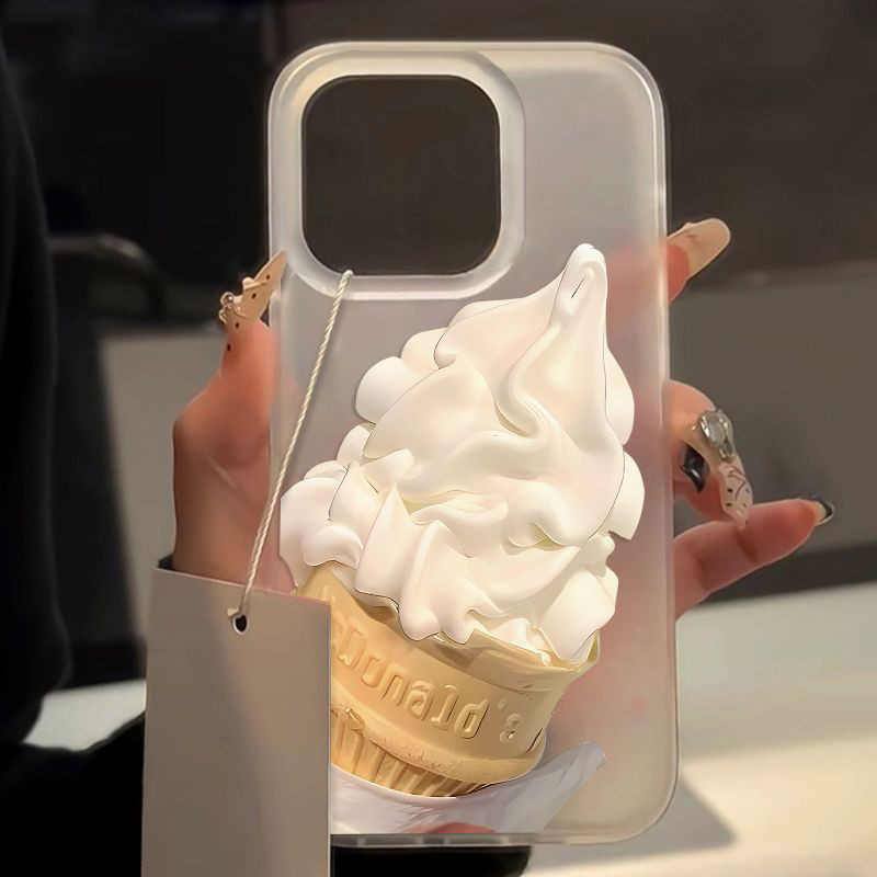 磨砂大孔冰淇淋手機殼 適用iPhone11 12 13promax 14pro 15 promax x xs max x