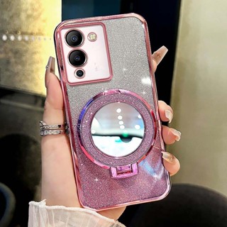手機殼 Infinix Note 12 G96 X670 防震鏡面磁吸支架透明手機殼蓋