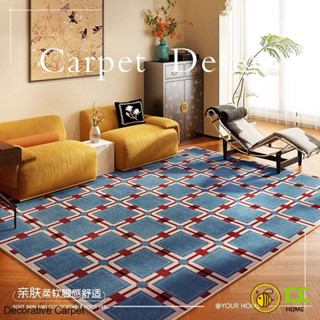 CC❤Home 法式復古地毯客廳沙發茶几毯家用臥室床邊毯大面積滿鋪地墊耐髒防滑