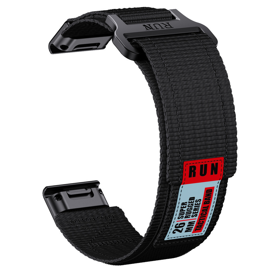 Runcool 22mm 26mm 尼龍錶帶兼容 Garmin Fenix 7 7X Pro 6 6X 5 5X Plu