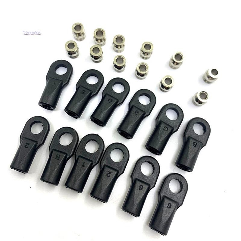 12 件裝 5347 桿端球頭通用手推車球組,適用於 1/10 E- SUMMIT