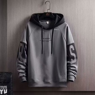 【HOT 本舖】男裝 M-3XL 加絨 衛衣男 新款寬鬆 春秋冬季 連帽衫 男士 爆款 ins潮 外套 上衣服男