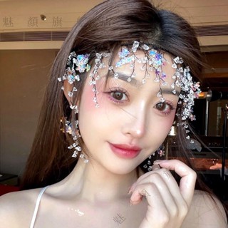 ✨臺灣出貨#新娘頭飾水晶髮箍韓式手工僊美皇冠髮飾森係婚紗禮服影樓跟妝旅拍
