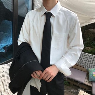 [⛲限時秒殺⛲]聖保羅襯衫 工裝 [送領帶]襯衫 男女 學院風 長袖 襯衣 白色 打底上衣