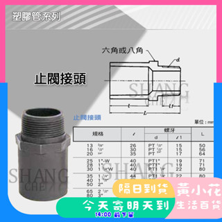 🚀蝦皮隔日配達🔥南亞 PVC 2" 2-1/2" 3" 4" 閥接 閥S 外牙 止閥接頭 止閥給水接頭 塑膠管