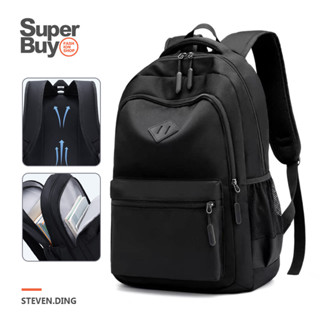 【Superbuy】時尚大容量後揹包/雙肩包 防潑水15.6/17吋電腦包 男女通用通勤包/簡約學生書包 防盜戶外旅行包