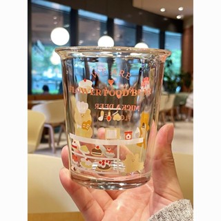爆款可愛杯子玻璃ins玻璃杯高顏值卡通水杯大容量家用果汁咖啡杯hyfd