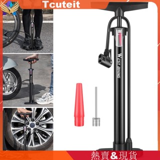 WEST BIKING腳踏車打氣筒 家用立式充氣泵 電動車機車160PSI高壓氣筒