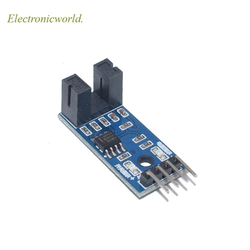 插槽類型紅外光耦合器速度傳感器模塊 LM393 用於 Arduino 槽耦合器傳感器 3.3V-5V 連接繼電器蜂鳴器模