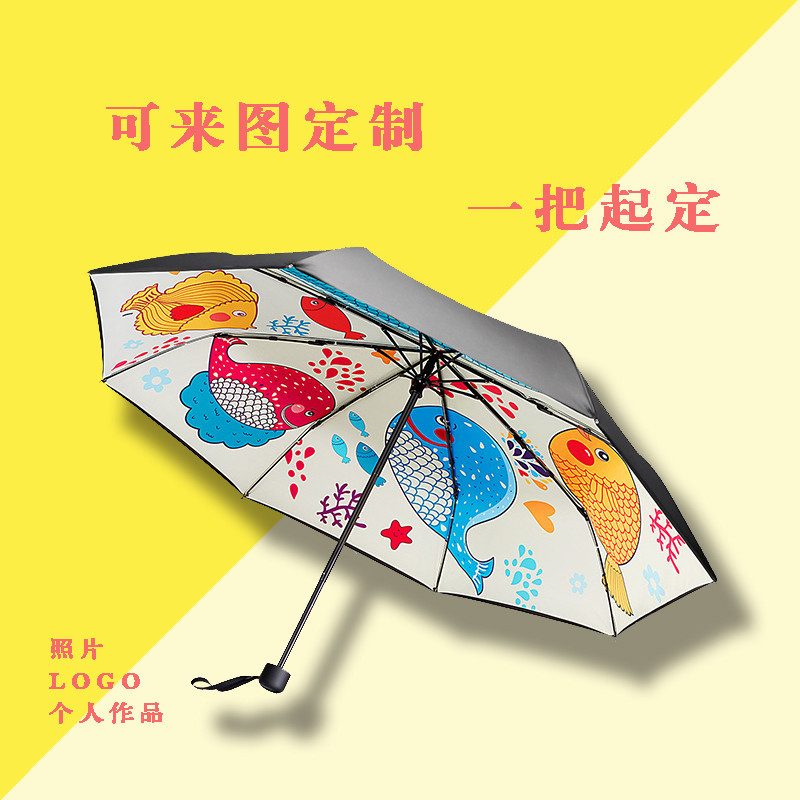 【客製化】【雨傘】 新款 來圖定做 DIY 個性 圖片 圖案 LOGO 照片 動漫 遮陽傘 訂製 傘架 晴雨傘