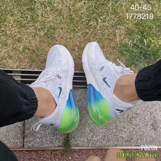 高品質 air max 270 se 透氣網眼慢跑鞋白/綠運動跑鞋 AQ9164-100