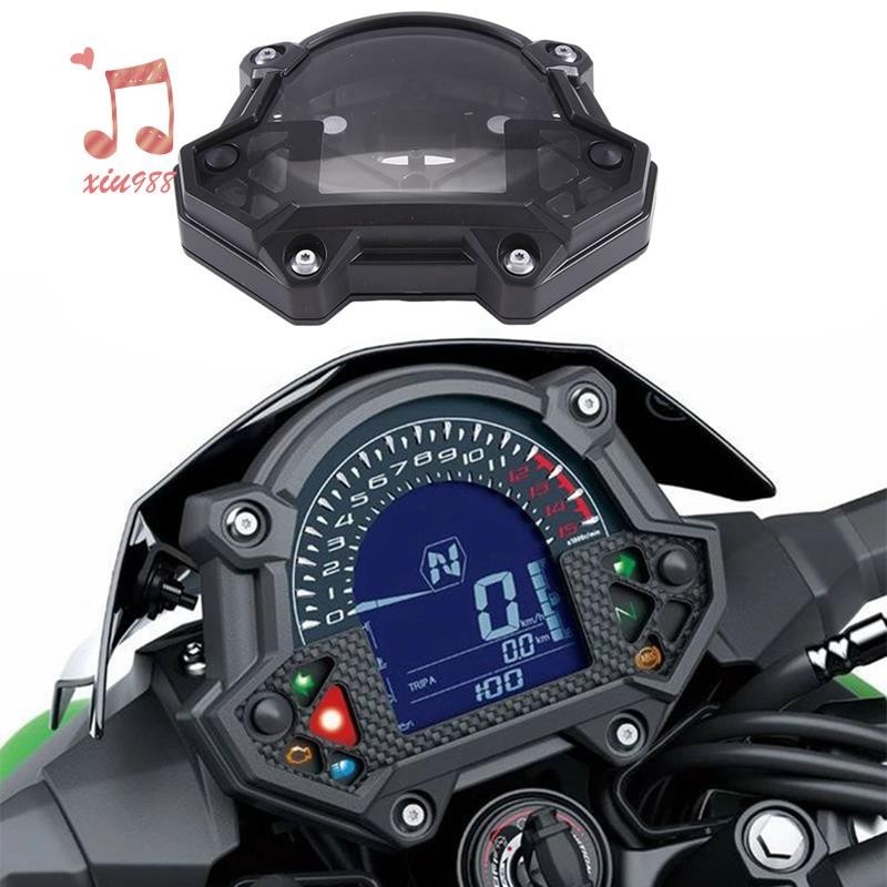 KAWASAKI 1 件摩托車儀表外殼蓋車速表轉速表箱里程表摩托車配件黑色 ABS 適用於川崎忍者 Z900 Z650