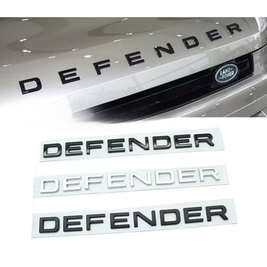 新款 land rover 路虎 defender 機蓋字母標 DEFENDER 引擎蓋車貼 暗黑尾標 改裝 汽車配件