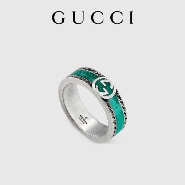 [明星穿搭][禮物]GUCCI古馳Gucci Interlocking系列女士男士戒指