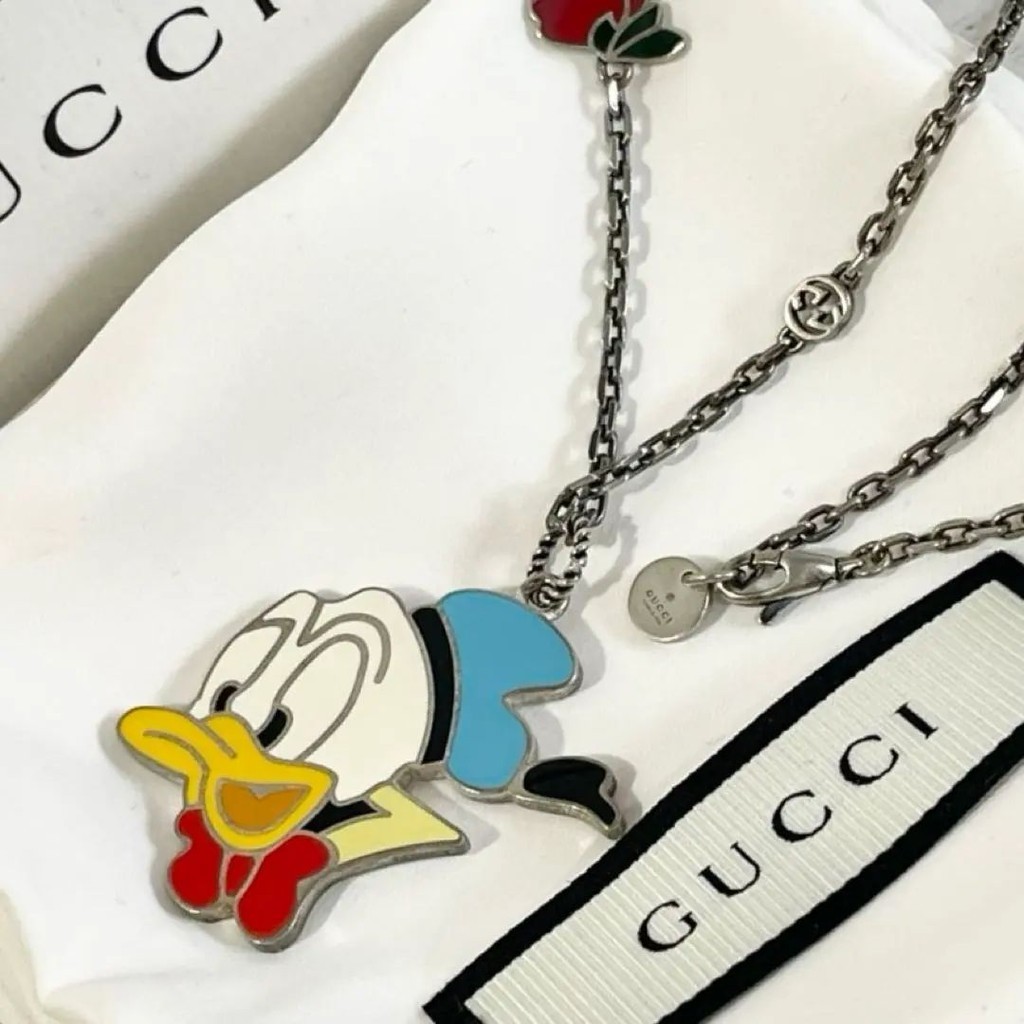 GUCCI 古馳 項鍊 Disney× Gucci 銀色 mercari 日本直送 二手